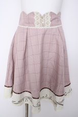 画像1: axes femme POETIQUE / 音符柄ハイウエストスカート M ピンク Y-26-09-14-124-AX-SK-SZ-ZY (1)
