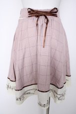 画像2: axes femme POETIQUE / 音符柄ハイウエストスカート M ピンク Y-26-09-14-124-AX-SK-SZ-ZY (2)