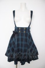 画像1: Amavel / Classical Confectionチェックスカパン F ネイビー Y-26-09-14-128-CA-SK-SZ-ZY (1)