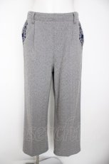 画像1: axes femme / ポケット刺繍ウール調パンツ L グレー Y-26-09-14-141-AX-PA-SZ-ZY (1)