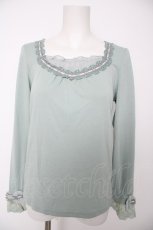 画像1: axes femme / 袖口リボンインナープルオーバー M ミント Y-26-09-14-026-AX-TO-SZ-ZY (1)
