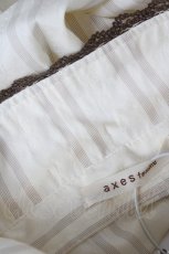 画像3: axes femme / タイ付きジャガードブラウス M 生成り Y-26-09-16-043-AX-BL-SZ-ZY (3)