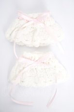 画像1: BABY,THE STARS SHINE BRIGHT / トーションレースお袖とめ  ピンク Y-26-09-16-008-BA-AC-SZ-ZY (1)