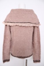 画像2: axes femme / セーラーデザインニット M ピンク Y-26-09-16-057-AX-TO-SZ-ZY (2)
