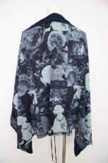 画像2: Ozz Croce / 2wayストール  紺 Y-26-09-16-063-OO-AC-SZ-ZY (2)