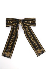 画像1: Angelic Pretty / Crownロゴリボンクリップ  黒 Y-26-09-16-010-AP-AC-SZ-ZY (1)