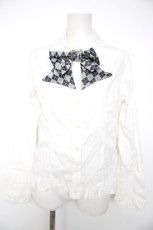 画像1: PEACE NOW / タイ付きブラウス  白 Y-26-09-16-080-PU-BL-SZ-ZY (1)