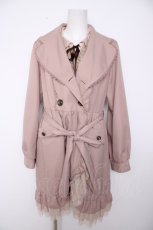 画像1: axes femme / レーシートレンチコート L ベージュ Y-26-09-16-091-AX-CO-SZ-ZY (1)
