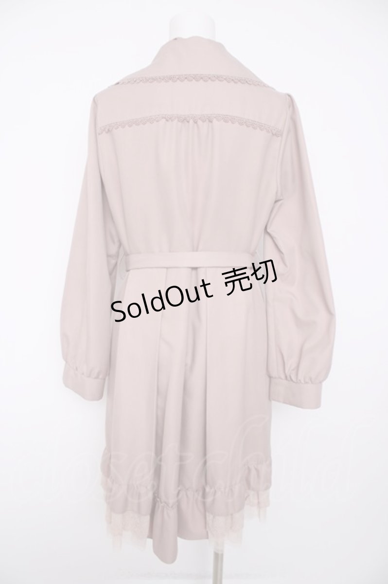 画像2: axes femme / レーシートレンチコート L ベージュ Y-26-09-16-091-AX-CO-SZ-ZY (2)