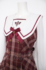 画像3: Amavel / Classical Confection チェックセーラーワンピース F ボルドー Y-26-09-16-103-CA-OP-SZ-ZY (3)