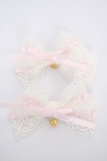 画像1: BABY,THE STARS SHINE BRIGHT / champetre fleurieレースクリップ  ピンク Y-26-09-16-017-BA-AC-SZ-ZY (1)