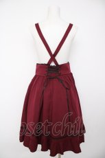 画像2: CHIP CLIP / Wonder Tea Party/サスペンダー付きスカート L ワイン Y-26-09-16-110-LO-SK-SZ-ZY (2)