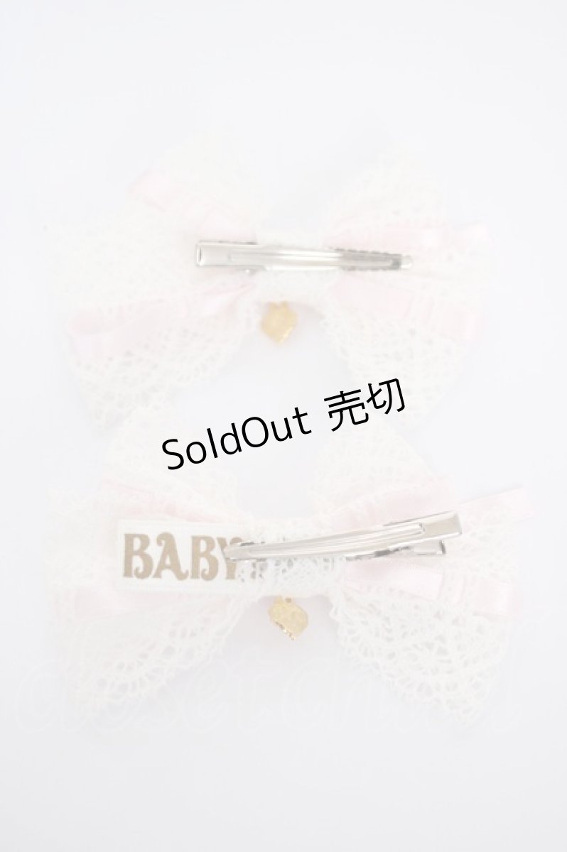 画像2: BABY,THE STARS SHINE BRIGHT / champetre fleurieレースクリップ  ピンク Y-26-09-16-017-BA-AC-SZ-ZY (2)