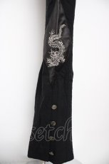 画像3: Ozz Croce / 龍刺繍フレアパンツ  黒 Y-26-09-16-118-OO-PA-SZ-ZY (3)