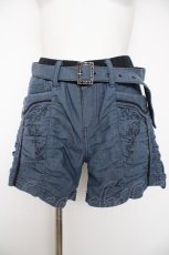 画像1: Ozz Croce / 刺繍入りショートパンツ  インディゴ Y-26-09-16-123-OO-PA-SZ-ZY (1)