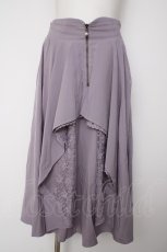 画像1: axes femme / ジップフリルスカート M ラベンダー Y-26-09-16-134-AX-SK-SZ-ZY (1)