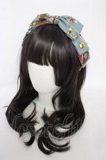 画像1: Angelic Pretty / Noble Collectionカチューシャ  サックス Y-26-09-16-035-AP-AC-SZ-ZY (1)