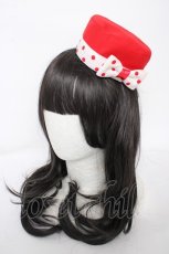 画像1: Angelic Pretty / MilkshakeワンピースSetのミニハット  赤 Y-26-09-16-036-AP-AC-SZ-ZY (1)