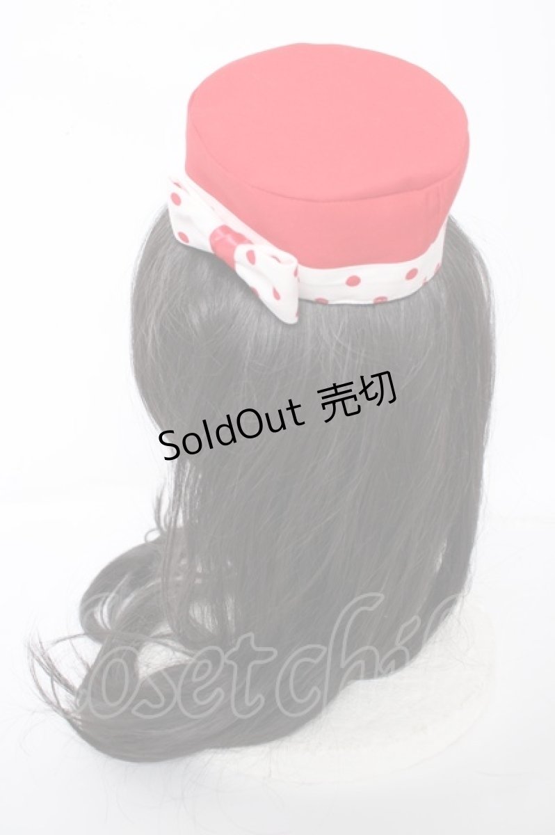 画像2: Angelic Pretty / MilkshakeワンピースSetのミニハット  赤 Y-26-09-16-036-AP-AC-SZ-ZY (2)