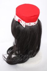 画像2: Angelic Pretty / MilkshakeワンピースSetのミニハット  赤 Y-26-09-16-036-AP-AC-SZ-ZY (2)