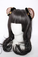 画像1: Angelic Pretty / おめかしBearくまみみクリップ  黒 Y-26-09-16-037-AP-AC-SZ-ZY (1)