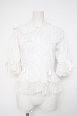 画像1: metamorphose / ラッセルレースブラウス  白 Y-26-09-17-035-ME-BL-SZ-ZY (1)