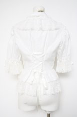 画像2: metamorphose / ラッセルレースブラウス  白 Y-26-09-17-035-ME-BL-SZ-ZY (2)