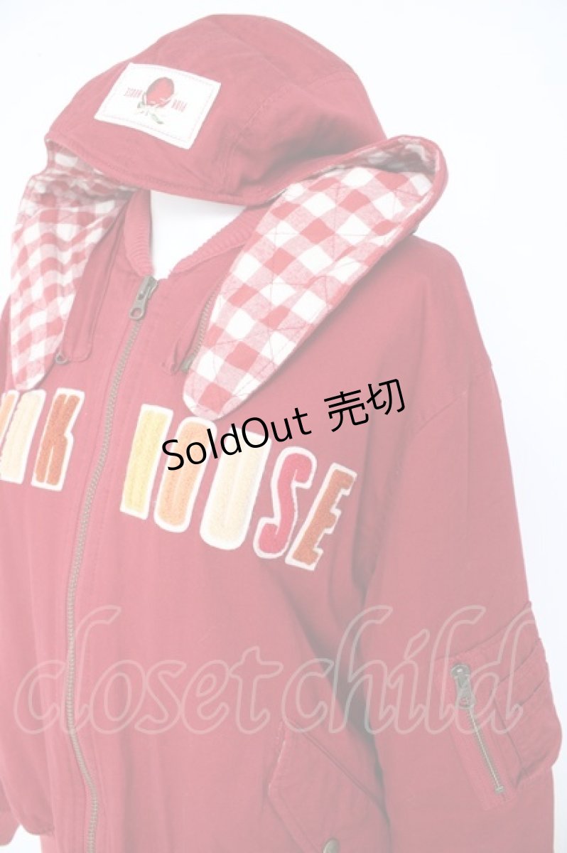 画像3: PINK HOUSE / アップルブロッサム刺繍ゼッケンブルゾン F 赤 Y-26-09-17-056-LO-JA-SZ-ZY (3)