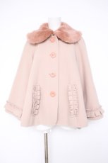 画像1: Leur Getter / タックトリミングショートコート M ピンクベージュ Y-26-09-17-059-LU-CO-SZ-ZY (1)