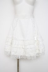 画像1: metamorphose / フリルレーススカート(2002)  白 Y-26-09-17-062-ME-SK-SZ-ZY (1)