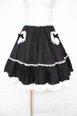 画像1: HEENIE HEENIE / 愛野えり×《by heenie heenie》コラボ/Whip Frill Skirt  黒 Y-26-09-17-064-LO-SK-SZ-ZY (1)