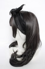 画像2: Angelic Pretty / Partyリボンヘアバンド  黒 Y-26-09-17-018-AP-AC-SZ-ZY (2)
