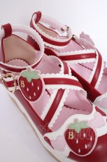 画像5: BABY,THE STARS SHINE BRIGHT / Sweet いちごケーキシューズ M 赤 Y-26-09-17-019-BA-SH-SZ-ZY (5)