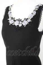 画像3: axes femme / カップ付ローズレースタンク L 黒 Y-26-09-17-022-AX-TO-SZ-ZY (3)