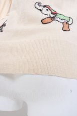 画像4: Cherir la femme / おもちゃ刺繍カーディガン M 生成り Y-26-09-17-031-LO-TO-SZ-ZY (4)
