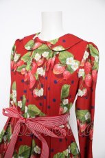 画像3: LIEF / Juicy Fruity Strawberry ラウンドカラーワンピース  赤 Y-26-09-18-048-LO-OP-SZ-ZY (3)