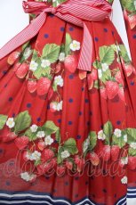 画像4: LIEF / Juicy Fruity Strawberry ラウンドカラーワンピース  赤 Y-26-09-18-048-LO-OP-SZ-ZY (4)