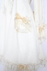 画像4: BABY,THE STARS SHINE BRIGHT / Junoの祝福 Dot chiffonワンピース  生成り Y-26-09-18-055-BA-OP-SZ-ZY (4)