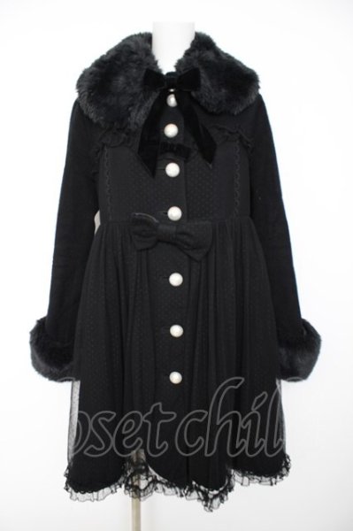 Angelic Pretty / Babydollコート 黒 Y-26-09-18-060-AP-CO-SZ-ZY
