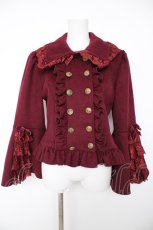 画像1: ATELIER PIERROT / Alettaショートコート  ワイン Y-26-09-18-067-EL-CO-AS-ZY (1)