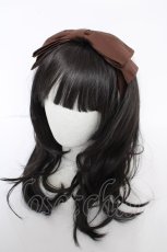 画像1: KATHARSIS / リボンヘアバンド  ブラウン Y-26-09-18-016-LO-AC-SZ-ZY (1)