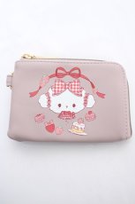 画像1: m petit by misako / サンリオキャラクターズコラボポーチ付きショッピングバッグ  中桃 Y-26-09-18-005-LO-BG-SZ-ZY (1)