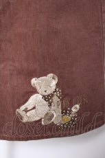 画像3: PINK HOUSE / くま刺繍デニムスカート  ブラウン Y-26-09-20-091-LO-SK-SZ-ZY (3)
