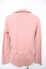 画像2: PINK HOUSE / ポケット&襟付きカットソーカーディガン M ピンク Y-26-09-20-020-LO-TO-SA-ZY (2)
