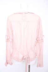 画像2: PINK HOUSE / ケミカルレース使いブラウス  ピンク Y-26-09-20-028-LO-BL-TE-ZY (2)