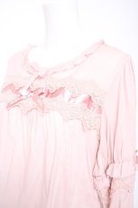 画像3: PINK HOUSE / ケミカルレース使いブラウス  ピンク Y-26-09-20-028-LO-BL-TE-ZY (3)
