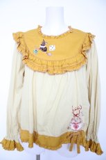 画像1: PINK HOUSE / ハロウィーンワンダーランド刺繍使いブラウス  パンプキン Y-26-09-20-030-LO-BL-TE-ZY (1)