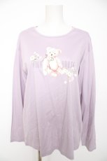 画像1: PINK HOUSE / 桜Teddyプリントカットソー 4(L) ラベンダー Y-26-09-20-039-LO-TS-SA-ZY (1)