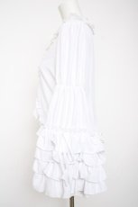画像3: Vallee lys / Fairy Tale Ruffle Chiffon Bolero  白 Y-26-09-22-036-GO-SH-SZ-ZY (3)