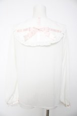 画像2: Amavel / Holiday Present Ribbon ブラウス  白×ピンク Y-26-09-22-044-CA-BL-SZ-ZY (2)